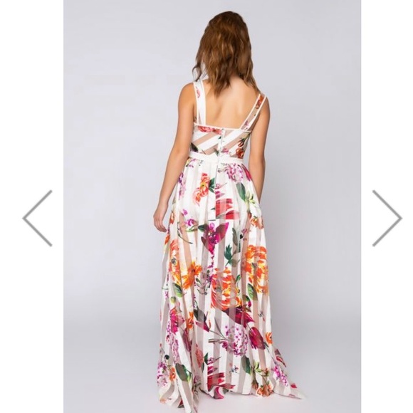 NEW AKIRA FLORAL MAXI DRESS, S - Picture 4 of 10